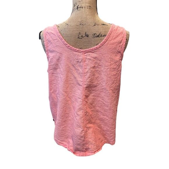 Ocean + Coast Women's XL Pink Henley Sleeveless Tank Top - Picture 5 of 9